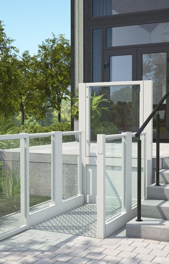 vertical platform lift exterior AGB140 Barduva