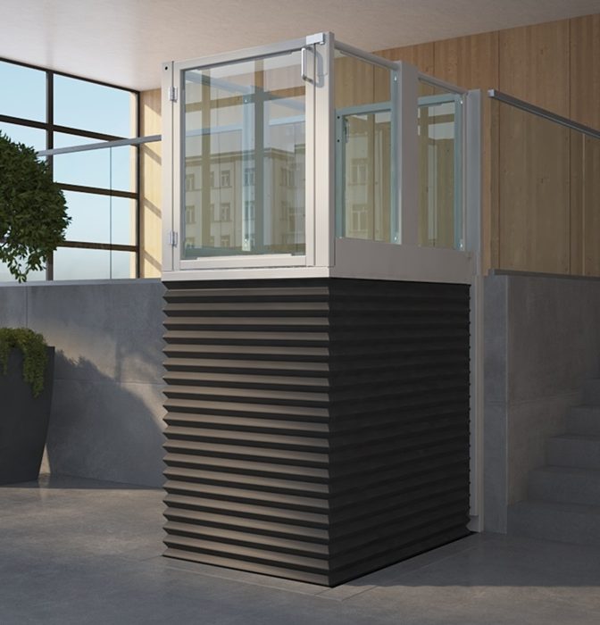 vertical platform lift interior up AGB145