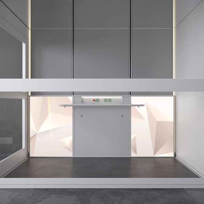 goods lift VB1000 panel design Model08 Barduva